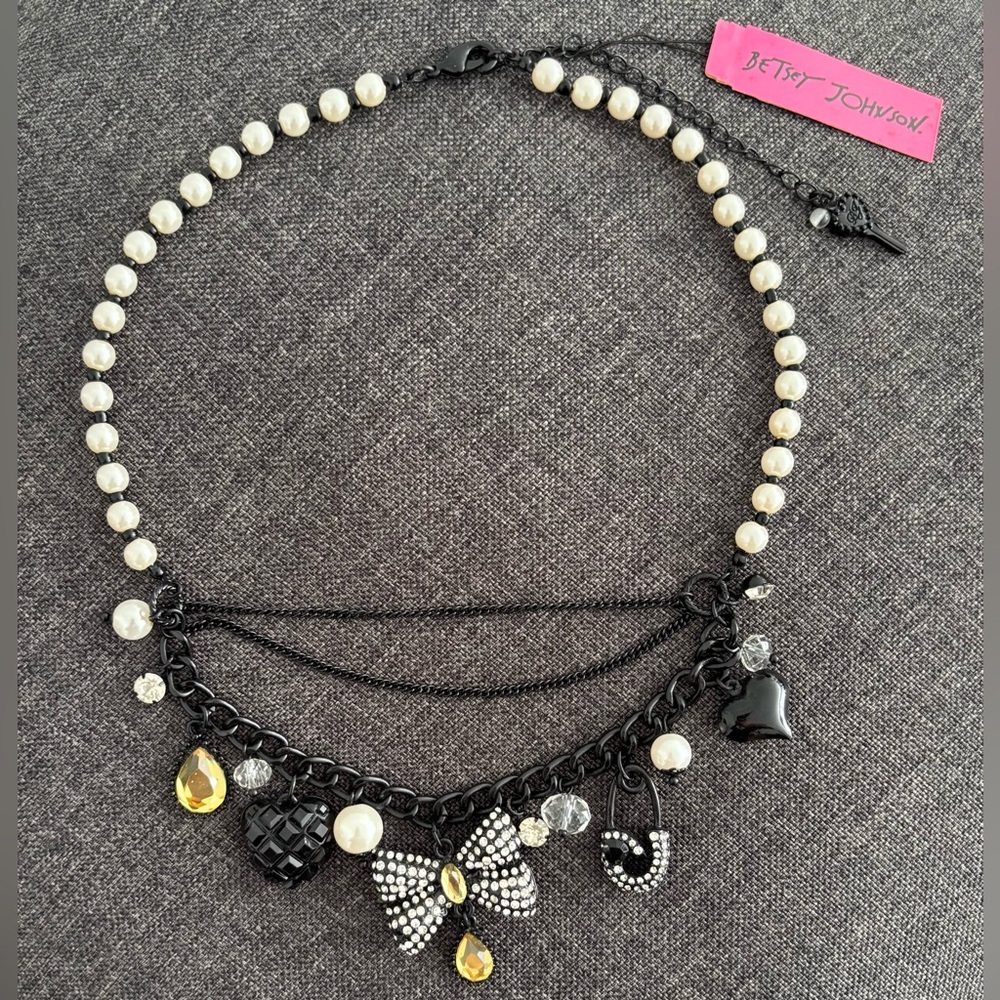 Betsy Johnson Charm Necklace